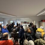 Slika prikazuje člane MDSS LJ v novih prostorih MDSS NG.