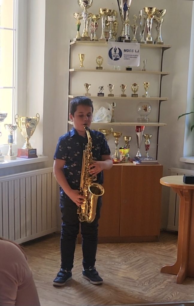 Koncert mladih virtuozov MDSS LJ, aktiv žena, 8.4.2026, Alexis s saksofonom